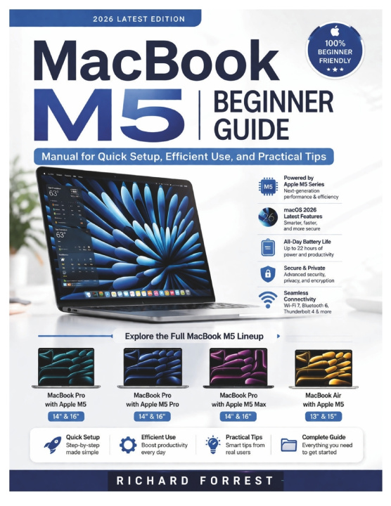 Knjiga MacBook M5 Beginner Guide Richard Forrest