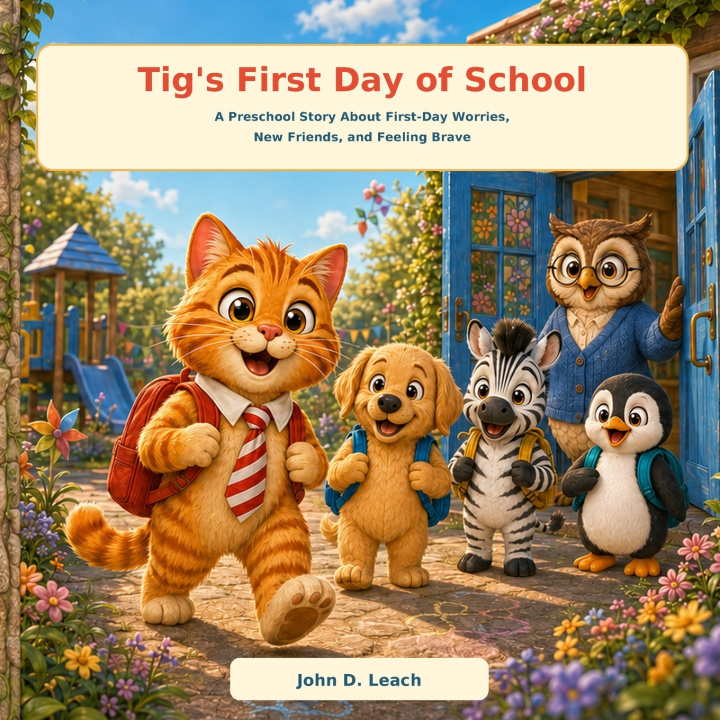 Libro Tig's First Day of School John D. Leach