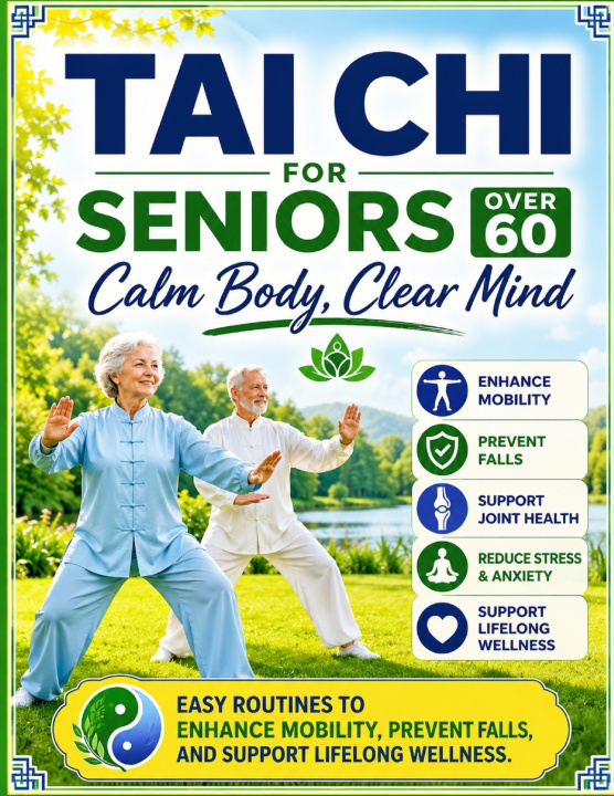 Livro Tai Chi for Seniors over 60 Hazel E. Serna