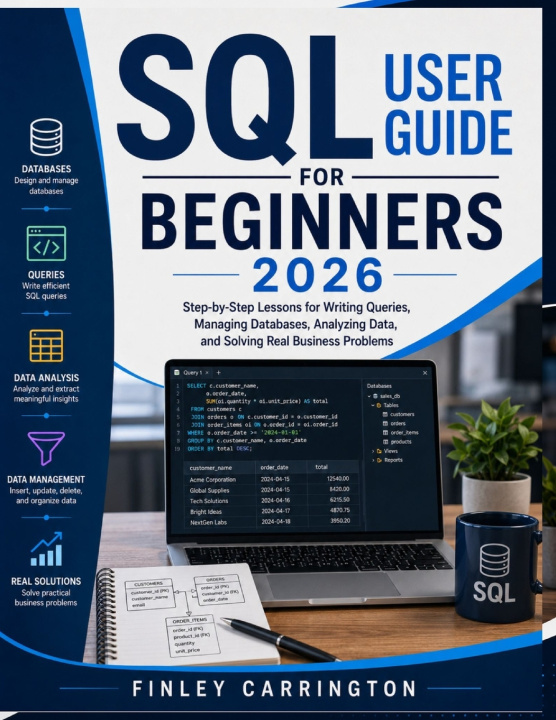 Kniha SQL User Guide for Beginners 2026 Finley Carrington
