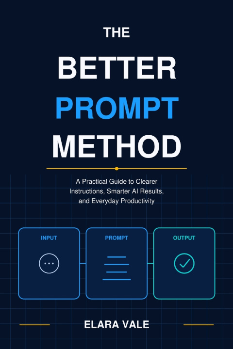 Kniha The Better Prompt Method Elara Vale