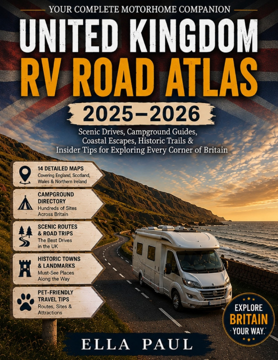 Könyv United Kingdom RV Road Atlas 2025-2026 ELLA PAUL