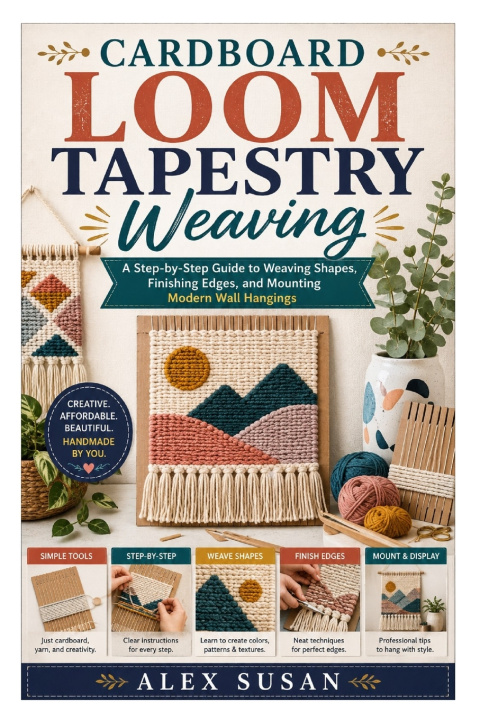 Libro Cardboard Loom Tapestry Weaving Alex Susan