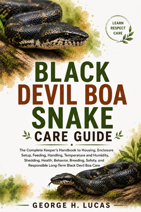 Libro BLACK DEVIL BOA SNAKE CARE GUIDE GEORGE H. LUCAS