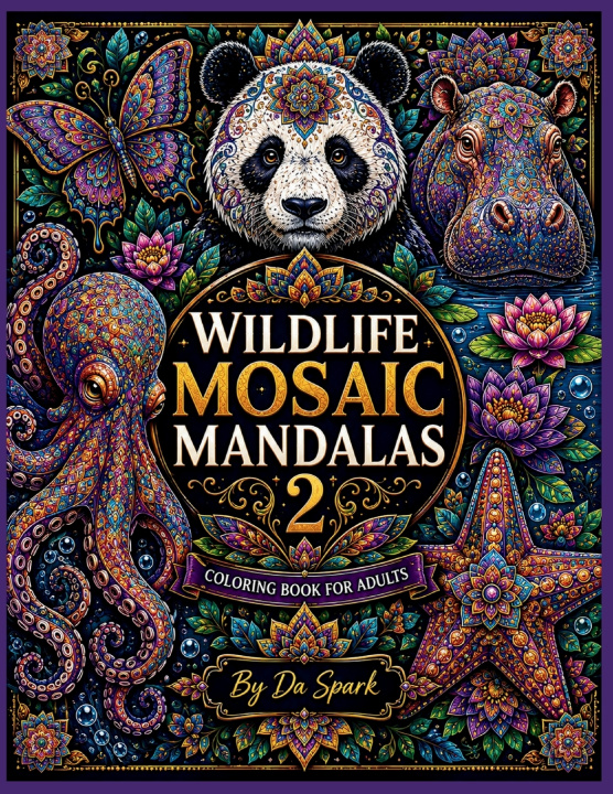 Carte Wildlife Mosaic Mandalas 2 Da Spark