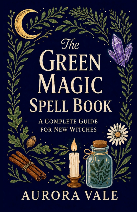 Knjiga The Green Magic Spell Book Aurora Vale