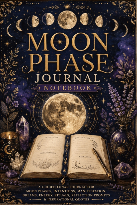 Kniha Moon Phase Journal Notebook Inge Baum