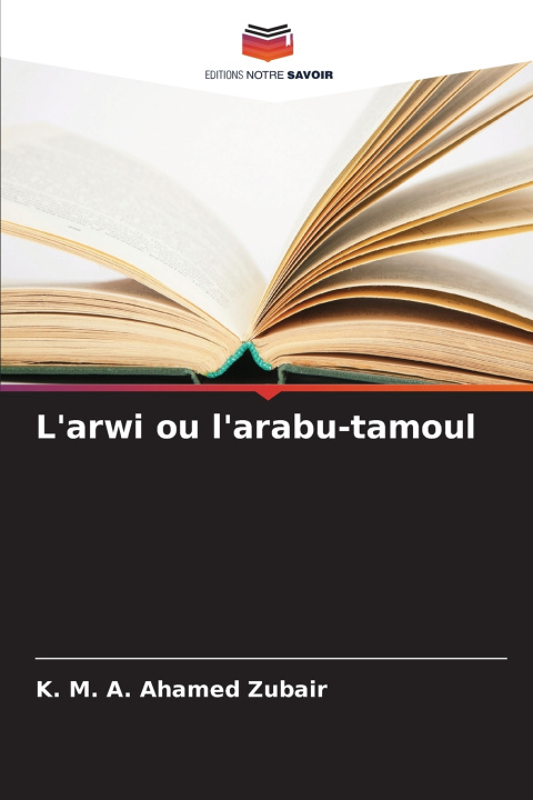 Książka L'arwi ou l'arabu-tamoul K. M. A. Ahamed Zubair