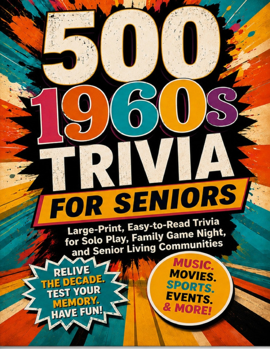 Knjiga 500 1960s TRIVIA FOR SENIORS Learn