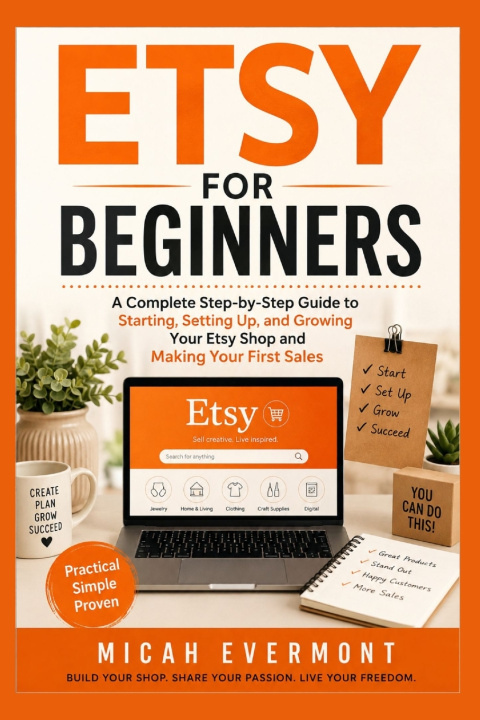 Kniha ETSY FOR BEGINNERS Micah Evermont