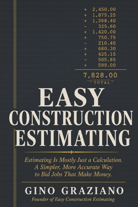 Boek Easy Construction Estimating Gino Graziano