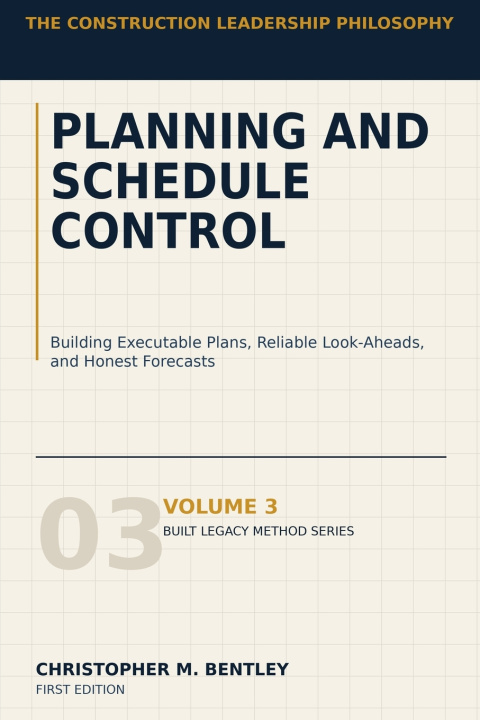 Livro Planning and Schedule Control Christopher Bentley