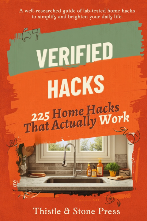 Kniha VERIFIED 225 Home Hacks That Actually Work Thistle & Stone Press