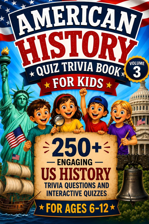 Книга American History Quiz Trivia Book for Kids Volume 3 EVE BLOOM