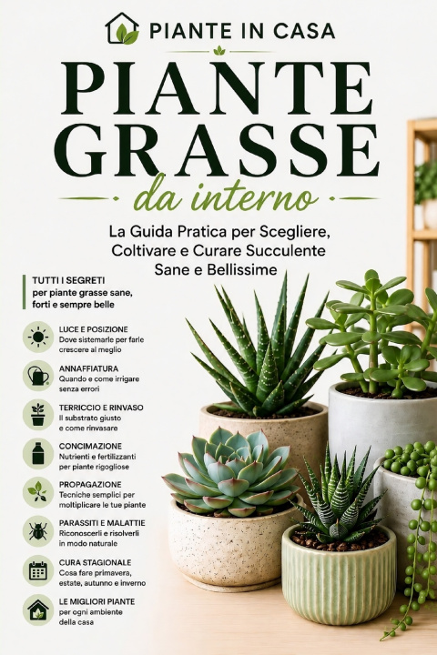 Libro Piante Grasse da Interno Roberto Beozzo
