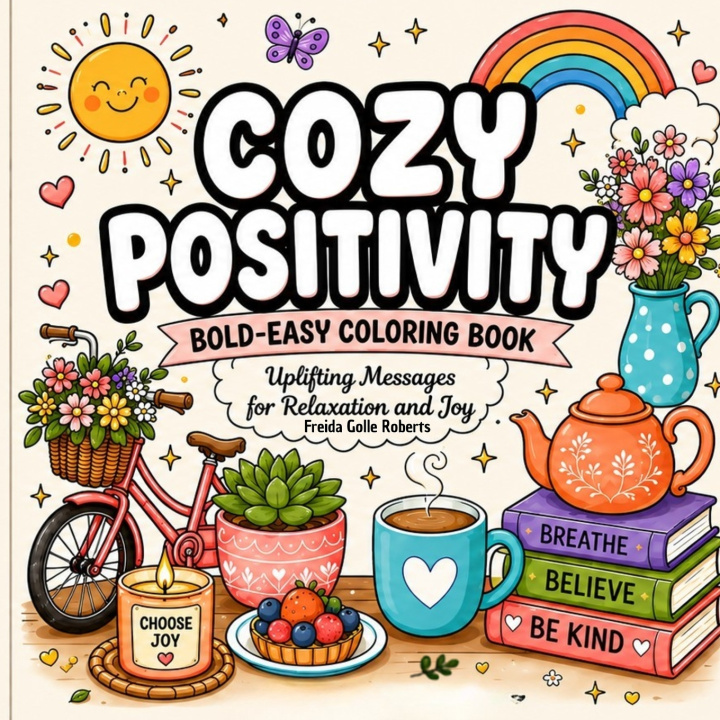 Book Cozy Positivity Freida Golle Roberts