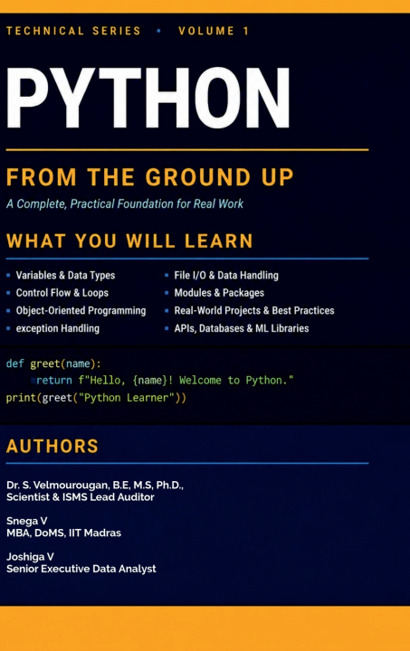 Libro PYTHON FROM THE GROUND UP Dr.S.Velmourougan