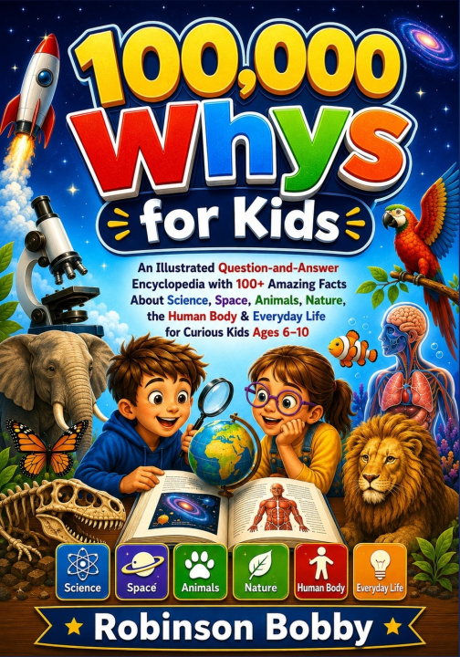 Boek 100000 Whys for Kids Robinson Bobby