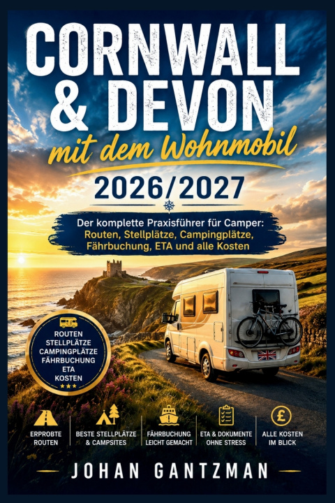 Boek Cornwall & Devon Mit Dem Wohnmobil 2026/2027 Johan Gantzman