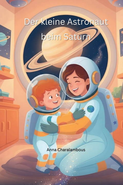 Carte Der kleine Astronaut beim Saturn Anna Charalambous