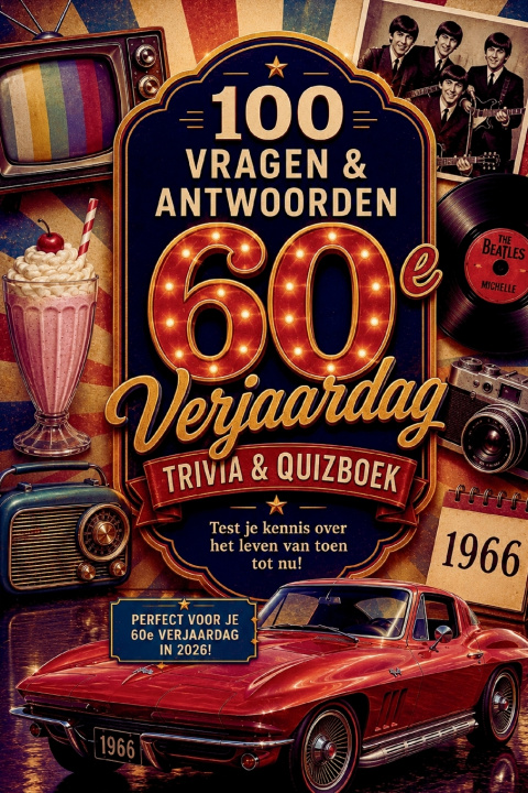 Книга 60e Verjaardag Trivia - 100 Vragen & Antwoorden Helm Publishing
