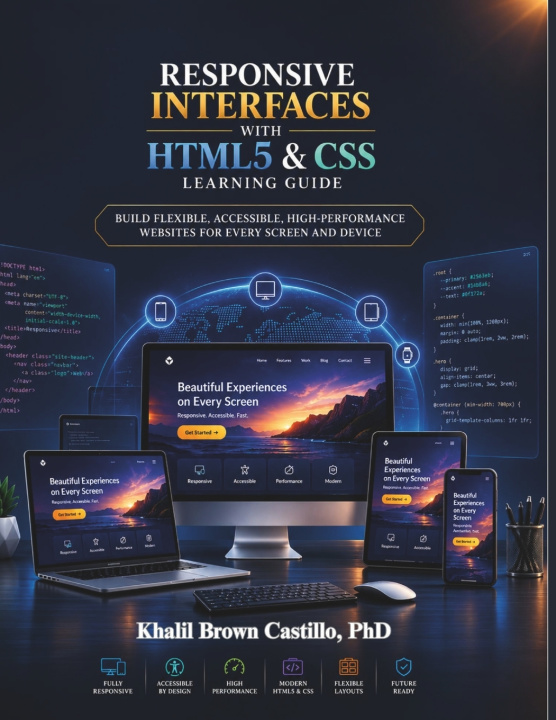 Buch Responsive Interfaces With HTML5 And CSS Learning Guide Khalil Brown Castillo PhD