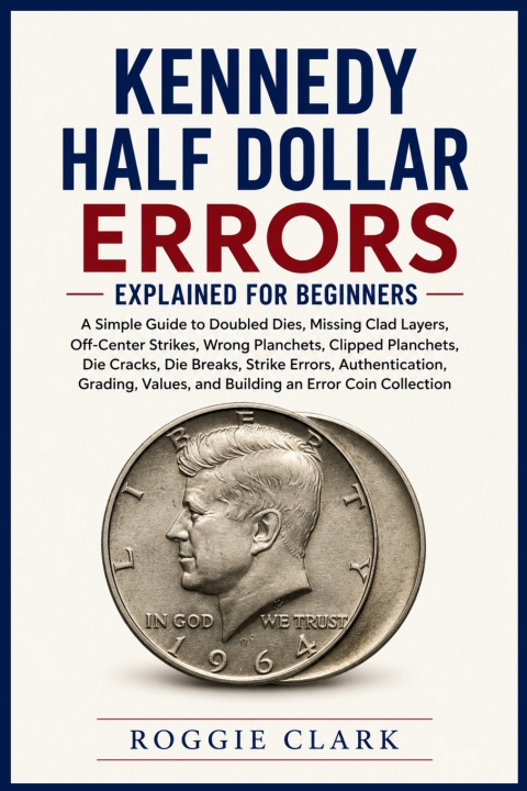 Boek Kennedy Half Dollar Errors Explained for Beginners Roggie Clark