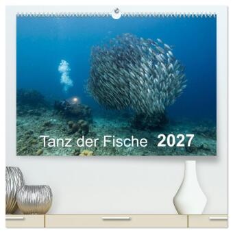 Kalender/agenda Tanz der Fische (hochwertiger Premium Wandkalender 2027 DIN A2 quer), Kunstdruck in Hochglanz Calvendo