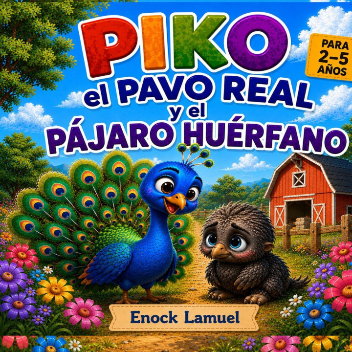 Carte PIKO el PAVO REAL y el PÁJARO HUÉRFANO Enock Lamuel