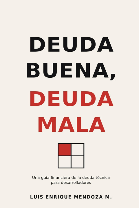 Libro Deuda Buena, Deuda Mala Luis Enrique Mendoza M.