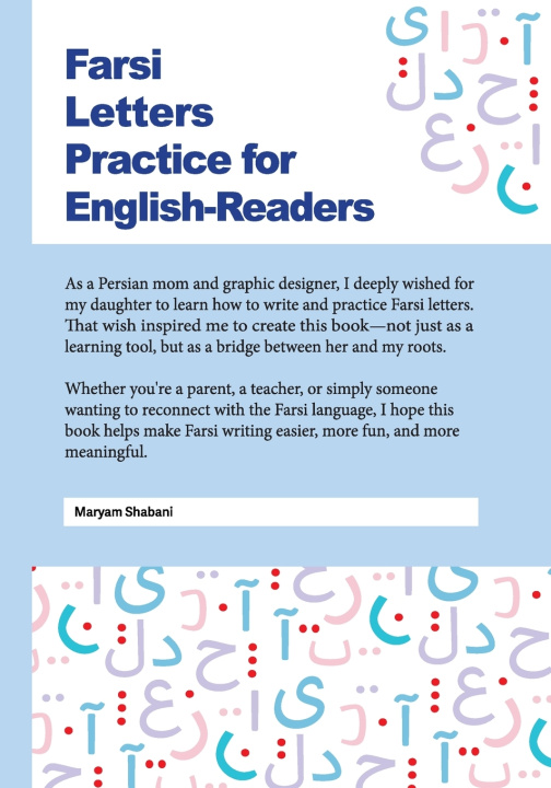 Książka Farsi Letters Practice for English-Readers Maryam Shabani