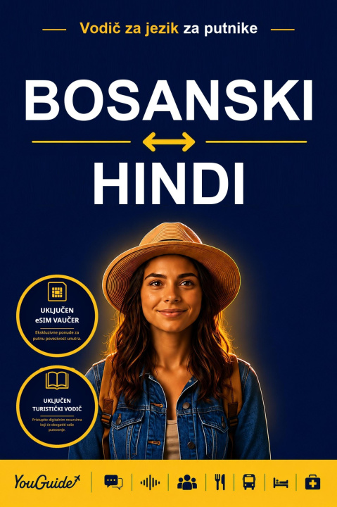 E-Book Language Guide for Travelers - Bosnian to Hindi YouGuide