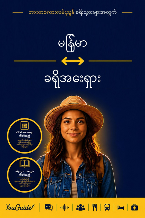 E-Book Language Guide for Travelers - Burmese to Croatian YouGuide
