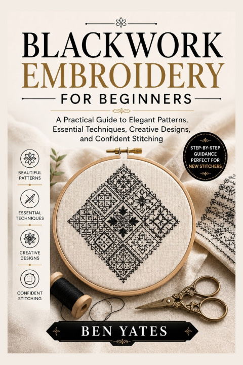 Βιβλίο BLACKWORK EMBROIDERY FOR BEGINNERS Ben Yates