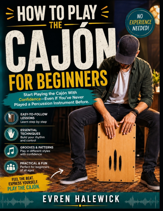 Książka How To Play The Cajón For Beginners Evren Halewick