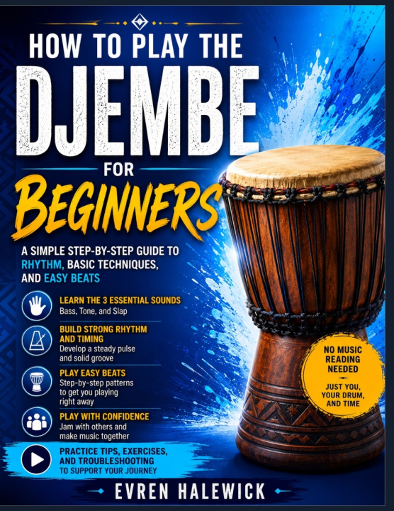 Książka How to Play the Djembe for Beginners Evren Halewick