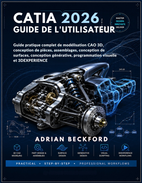 Kniha CATIA 2026 Guide de l'utilisateur ADRIAN BECKFORD