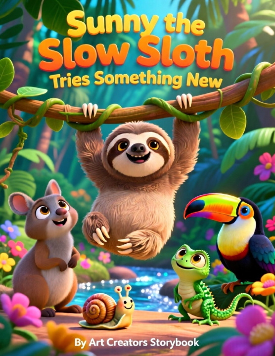 Buch Sunny the Slow Sloth Tries Something New Art Creators