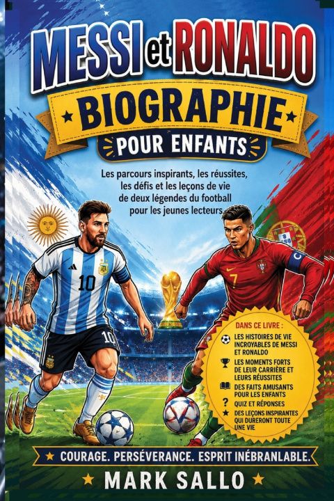 Βιβλίο MESSI ET RONALDO BIOGRAPHIE POUR ENFANTS Mark Sallo