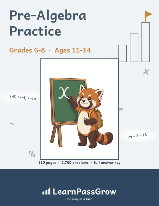 Könyv Pre-Algebra Practice LearnPassGrow