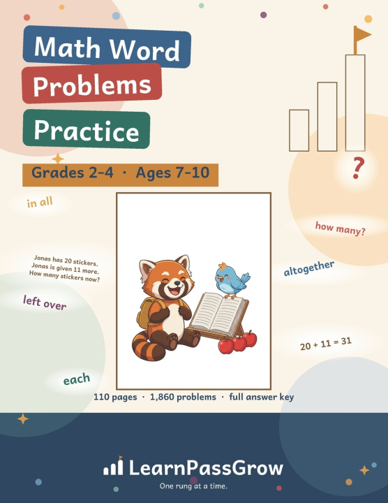 Könyv Math Word Problems Practice LearnPassGrow