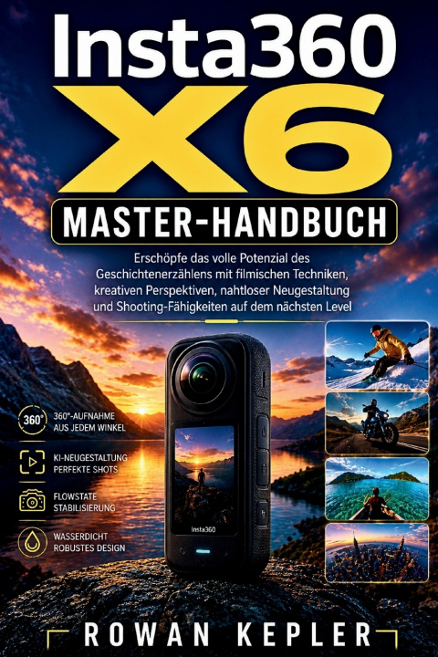 Boek Insta360 X6 Master-Handbuch Rowan Kepler