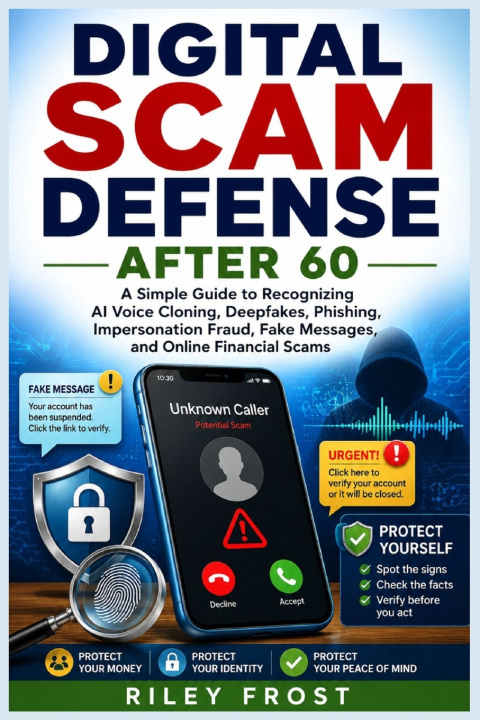 Knjiga DIGITAL SCAM DEFENSE AFTER 60 Riley Frost