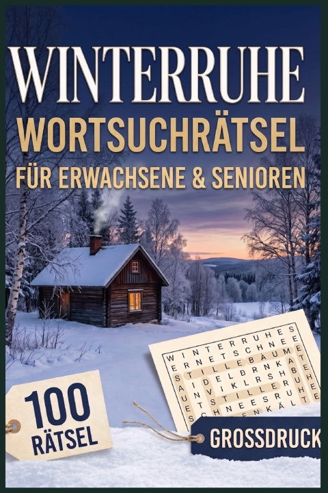 Libro Winter Ruhe Wortsuchrätsel Silver Grid Media