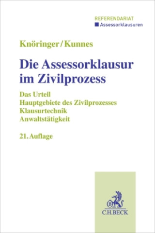 Knjiga Die Assessorklausur im Zivilprozess Dieter Knöringer