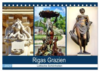 Kalendář/Diář Rigas Grazien - Lettische Schönheiten (Tischkalender 2027 DIN A5 quer), CALVENDO Monatskalender Calvendo