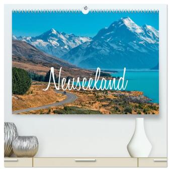 Kalendář/Diář Neuseeland - Land der Superlative (hochwertiger Premium Wandkalender 2027 DIN A2 quer), Kunstdruck in Hochglanz Calvendo