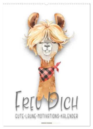 Kalendář/Diář Freu Dich - Gute-Laune-Motivations-Kalender (Wandkalender 2027 DIN A2 hoch), CALVENDO Monatskalender Calvendo