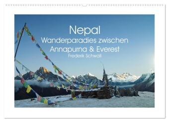 Kalendář/Diář Nepal - Wanderparadies zwischen Annapurna & Everest (Wandkalender 2027 DIN A2 quer), CALVENDO Monatskalender Calvendo