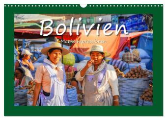 Kalendář/Diář Bolivien - Marktimpressionen (Wandkalender 2027 DIN A3 quer), CALVENDO Monatskalender Calvendo